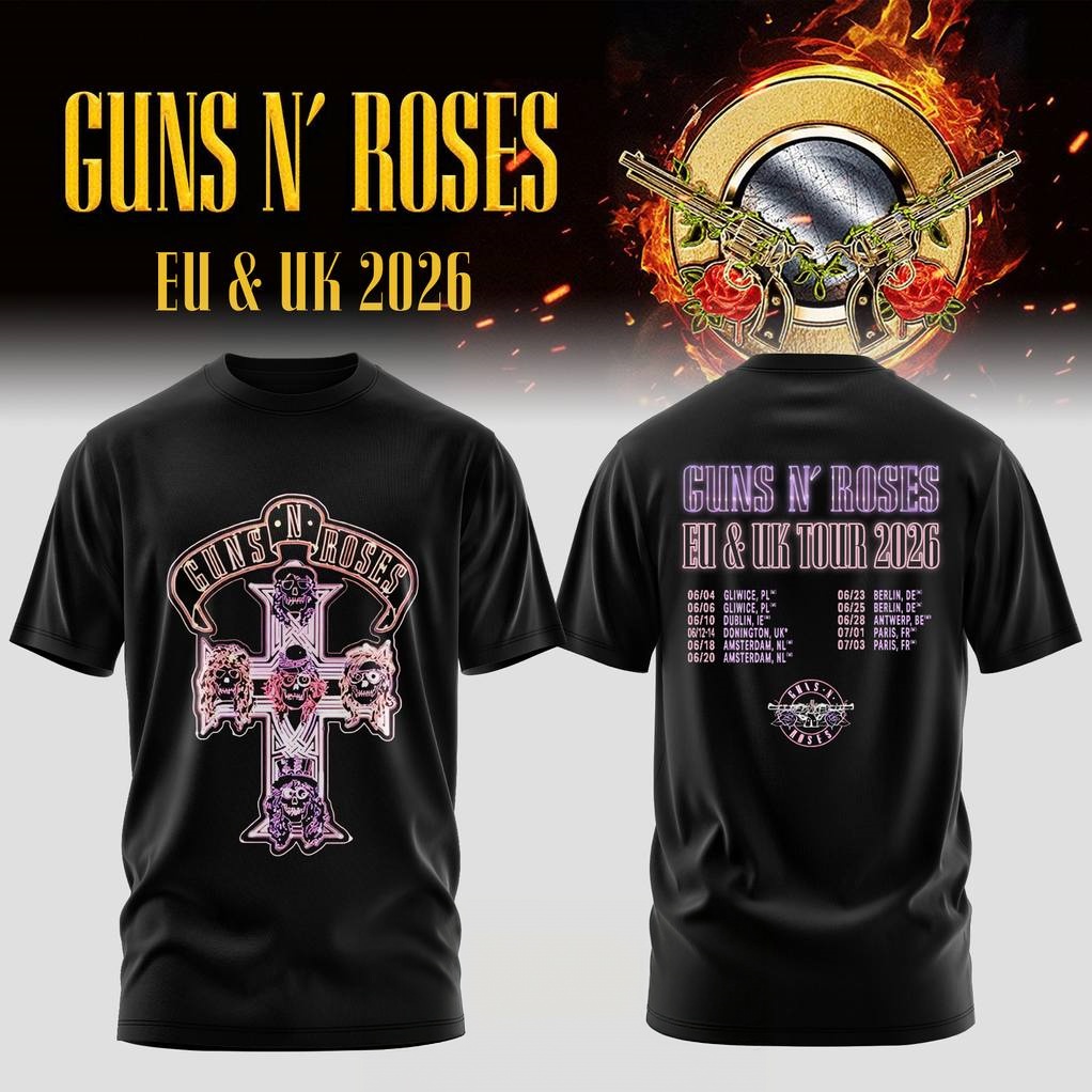 Men'S Fashion Uk - Camiseta Gráfica Guns N Roses EU