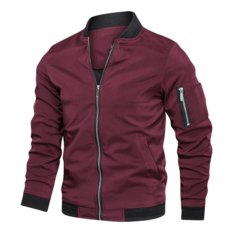 Windbreaker Men Zip - Jaqueta corta-vento masculina de primavera e