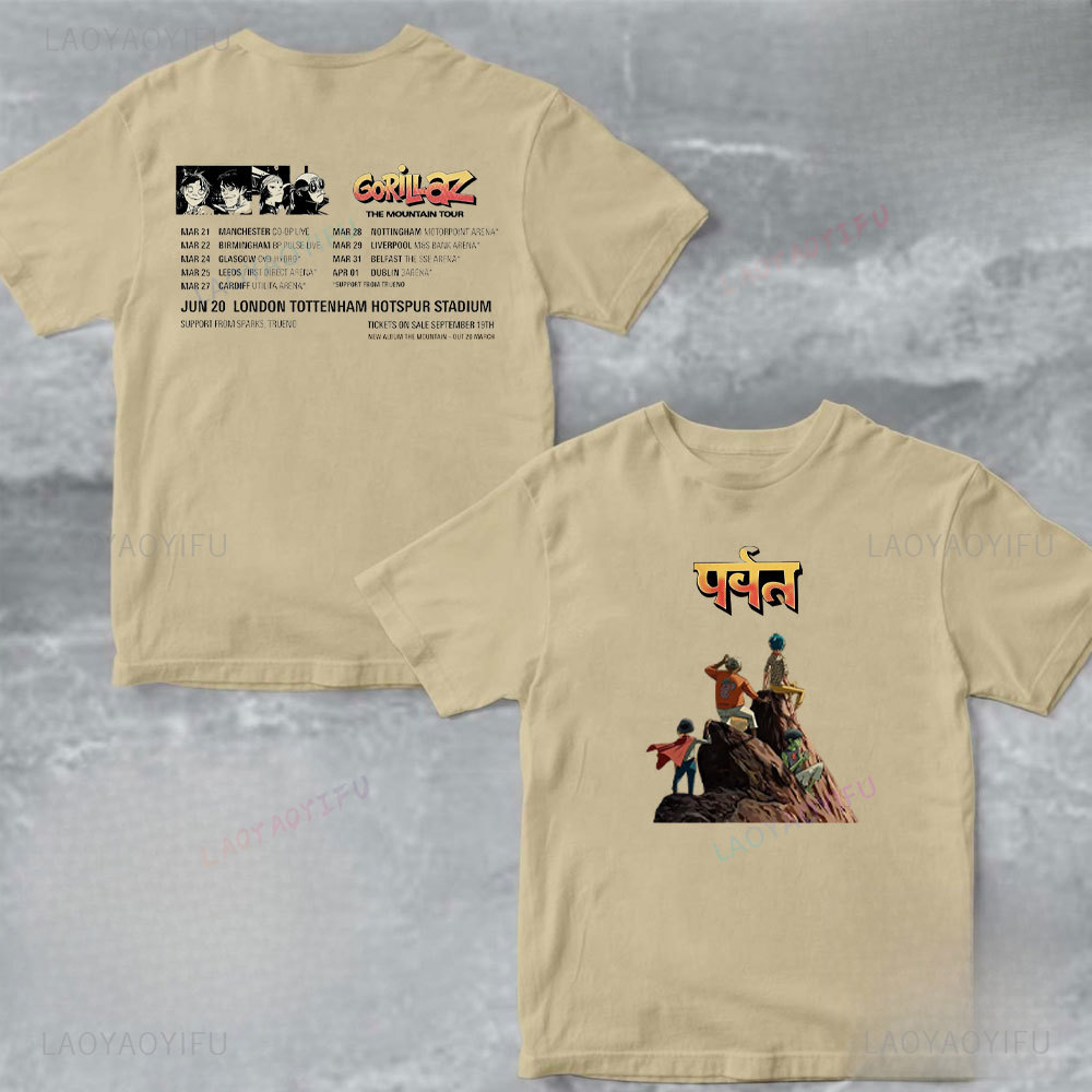 Men'S Fashion Uk - Camiseta de algodão unissex gorillaz the