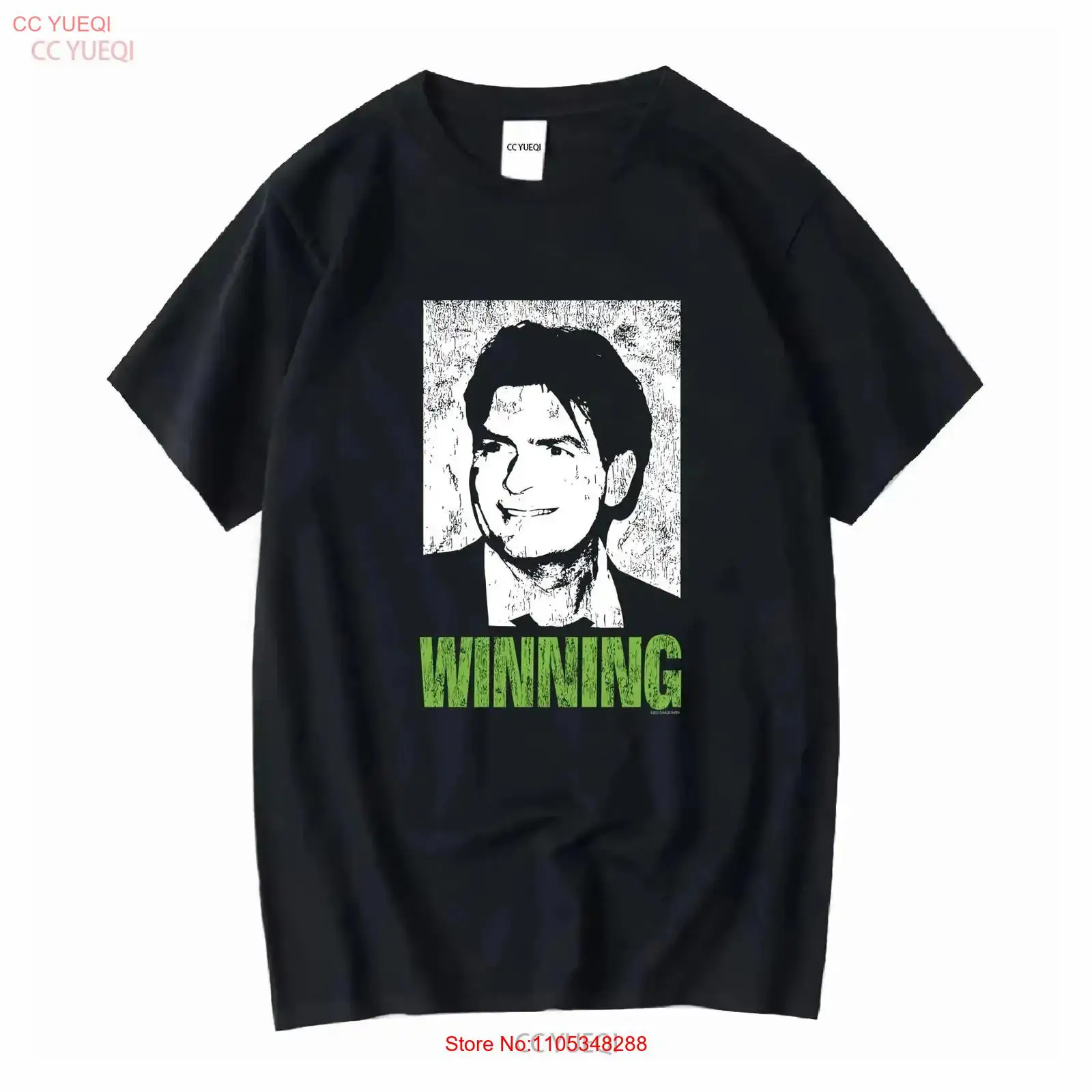 Mens Fashion In The 2000S - Camiseta Y2K Charlie Sheen Winning T