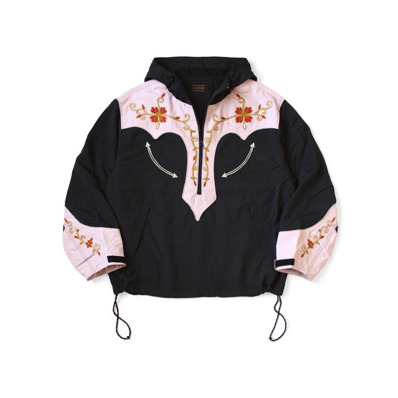 Windbreaker Men Zip - Jaqueta Anorak com Bordado Floral da