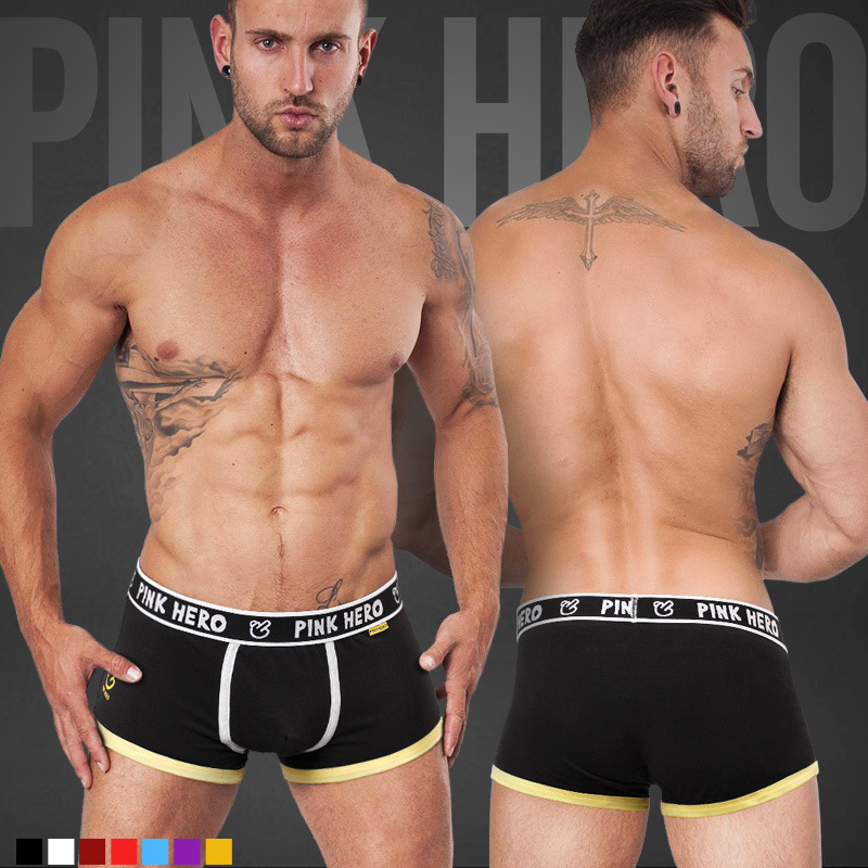 Men'S Fashion Underwear Brands - Cueca boxer masculina de algodão, cueca