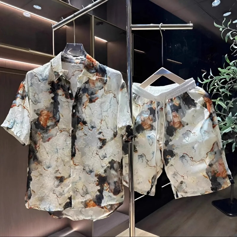Men'S Fashion Looks - Conjunto casual moderno de duas peças