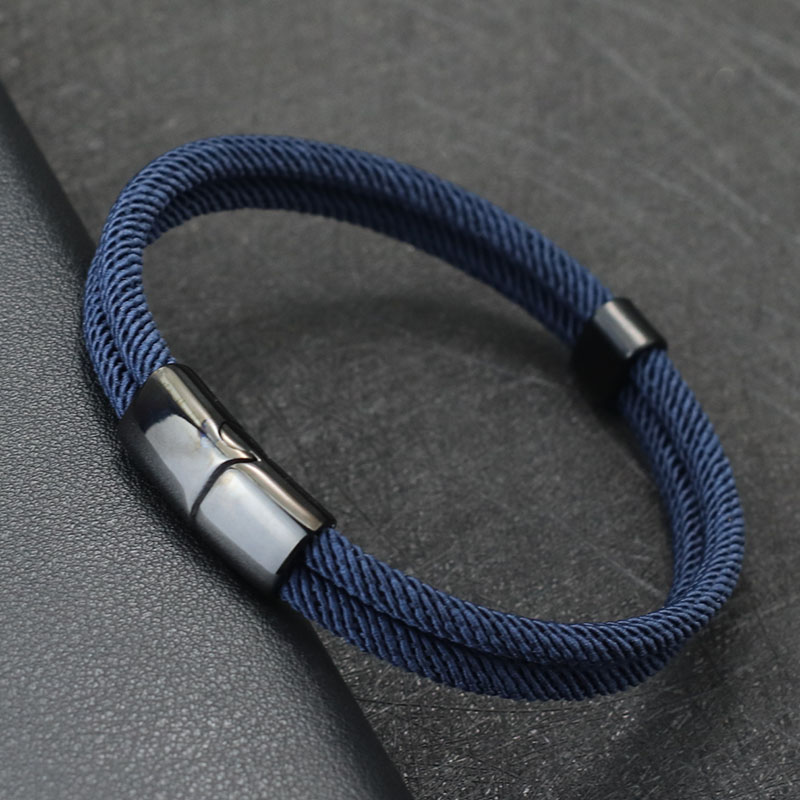 Milan Men'S Fashion - Noter nova pulseira masculina bicamada 4mm