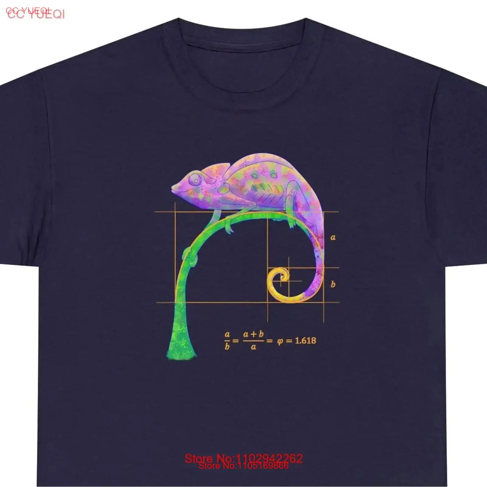 Men'S Fashion Uk - Fibonacci camaleão t camisa distribuidor do