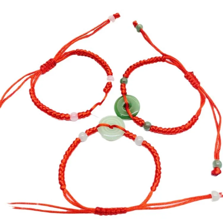 Men Fashion Rave - Pulseira Donut Jade Real para Homens