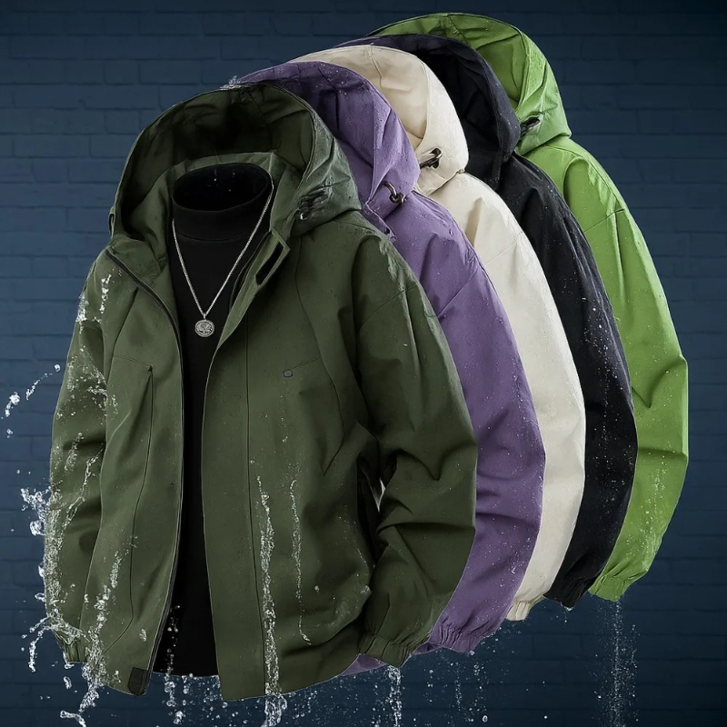 Windbreaker Men Zip - Jaqueta Tática Unissex Impermeável, Corta-Vento, Casaco