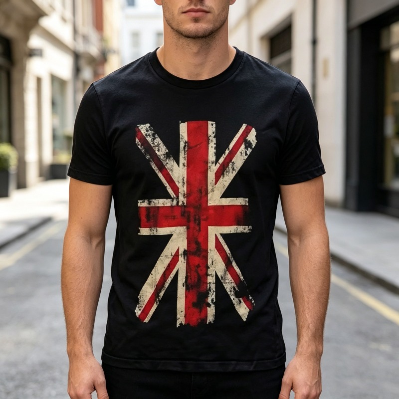 Camiseta Gráfica Union Jack Vi - Men'S Fashion Uk avaliação e preço