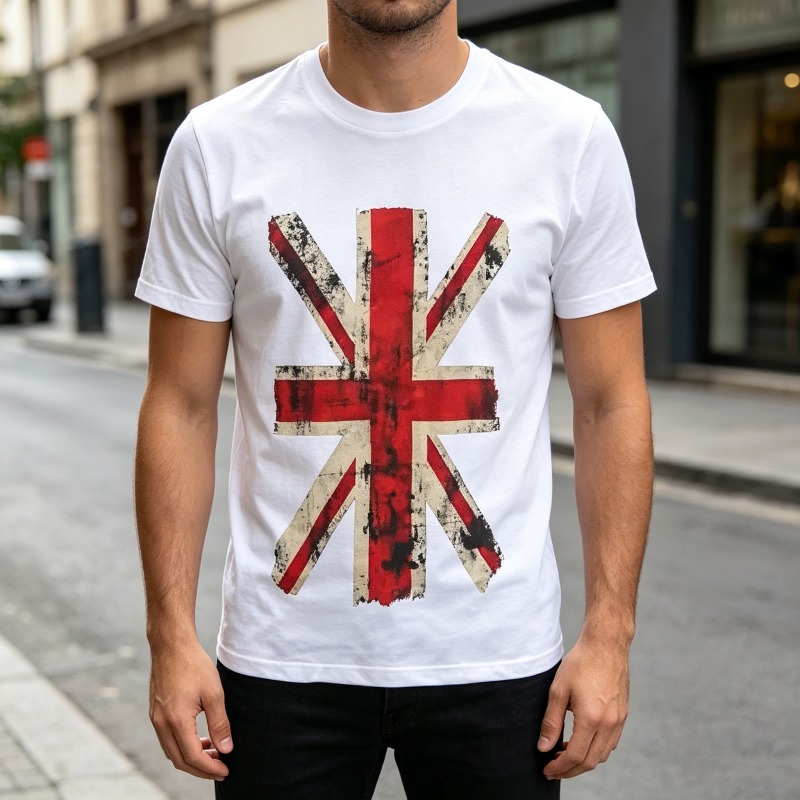 Camiseta Gráfica Union Jack Vi - Men'S Fashion Uk avaliação e preço