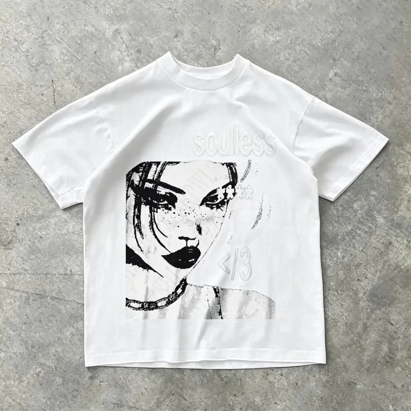 Camiseta de Algodão com Estamp - Mens Fashion In The 2000S avaliação e preço
