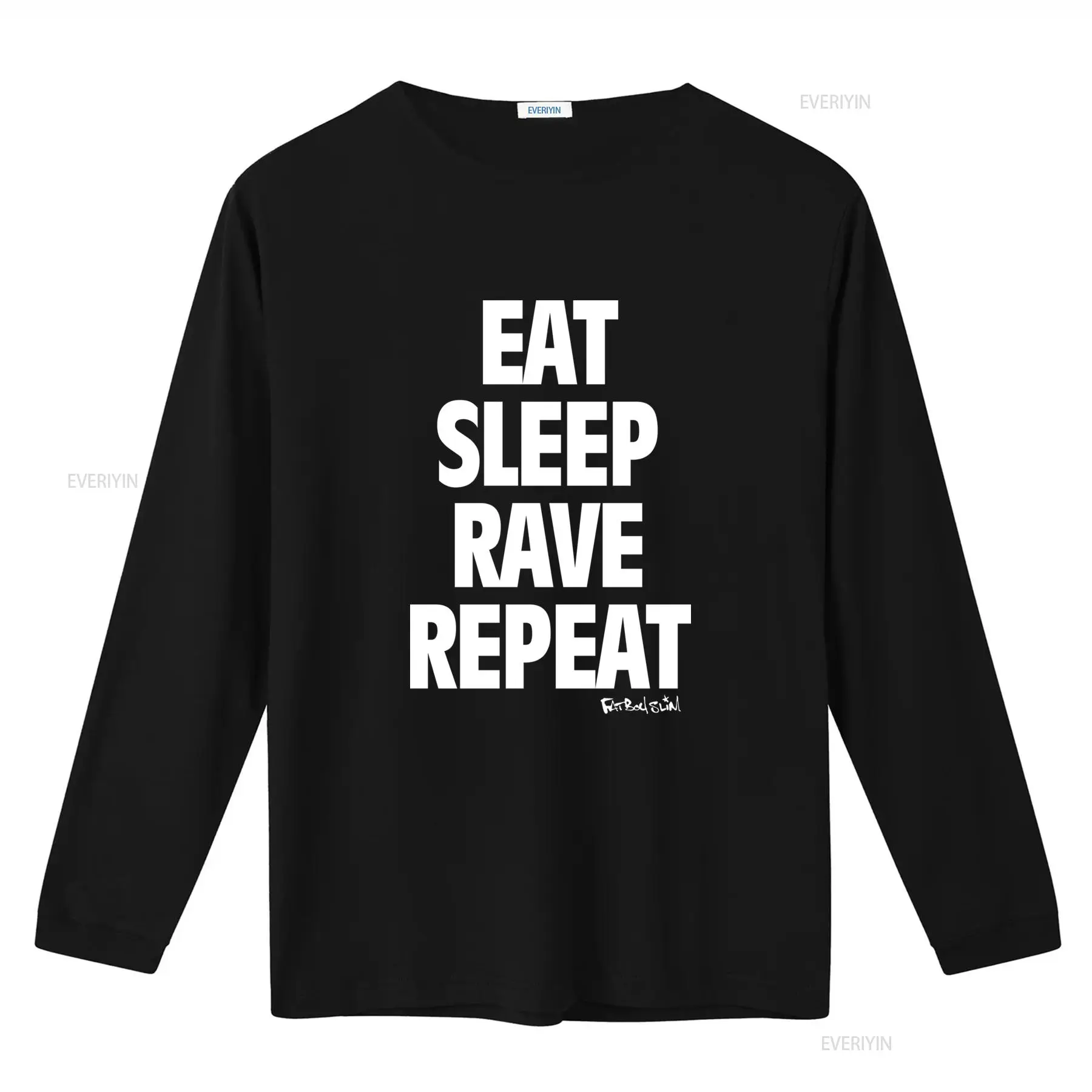 Camiseta Fatboy Slim Eat Sleep - Men Fashion Rave avaliação e preço