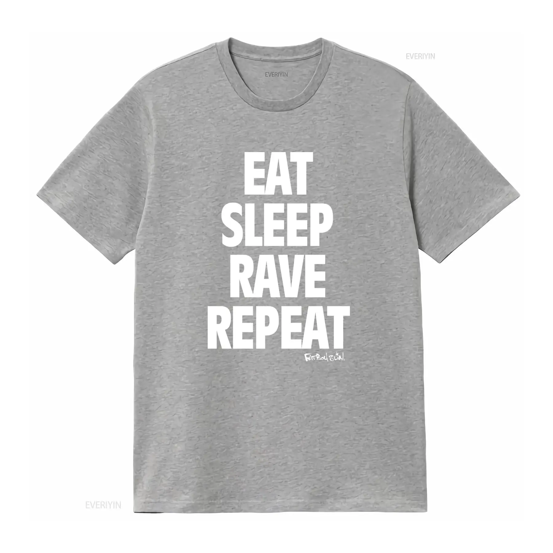Camiseta Fatboy Slim Eat Sleep - Men Fashion Rave avaliação e preço