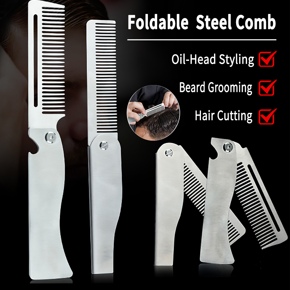 Novo tipo 1/2 pçs pentes de aç - Men Fashion Hair Style avaliação e preço