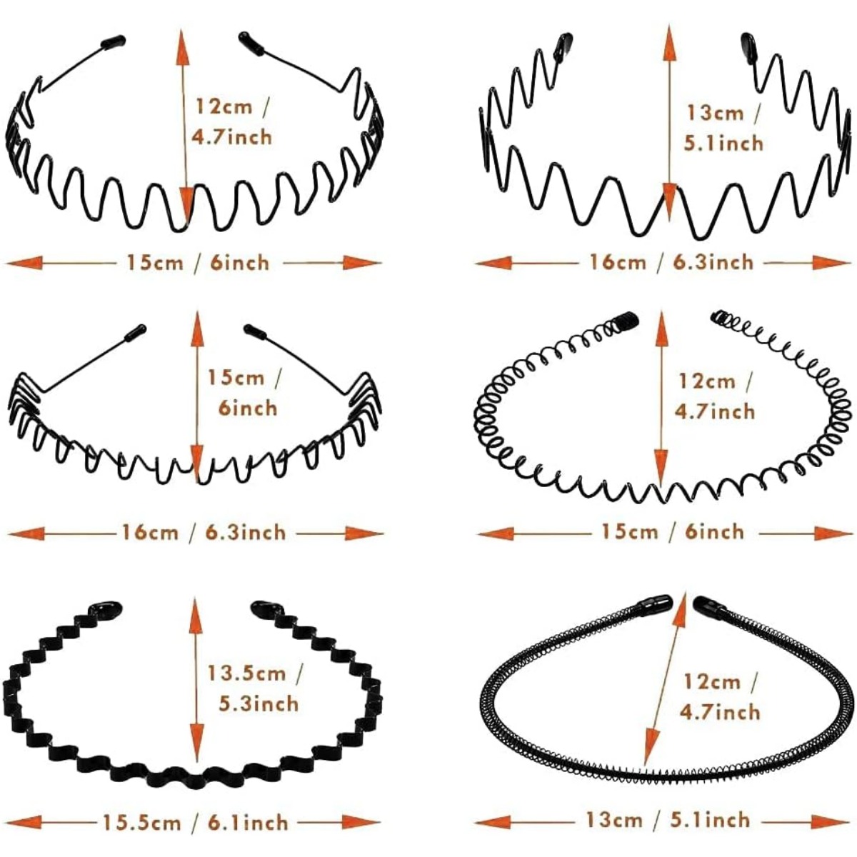 6PCS Faixa de Cabelo Esportiva - Men Fashion Hair Style avaliação e preço