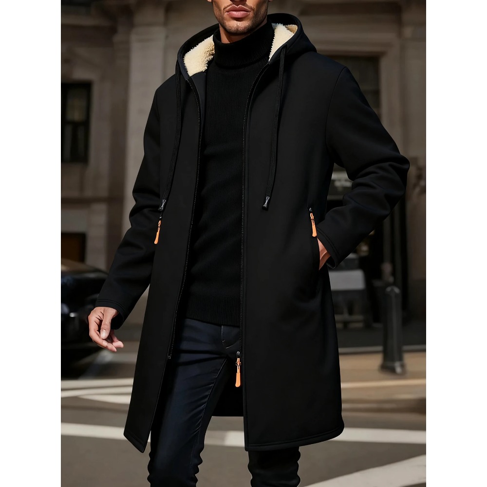 Inverno masculino quente casac - Windbreaker Men Zip avaliação e preço