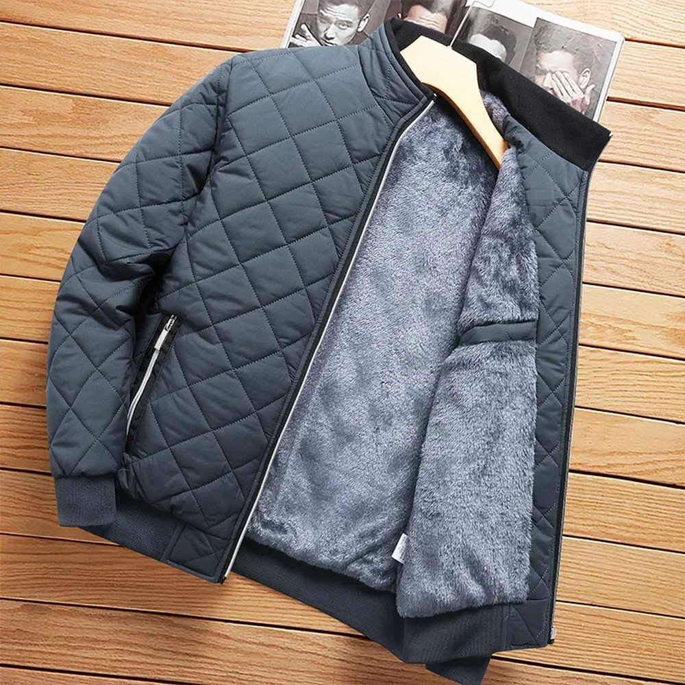 Jaqueta bomber forrada com lã  - Men'S Fashion Light Jacket avaliação e preço