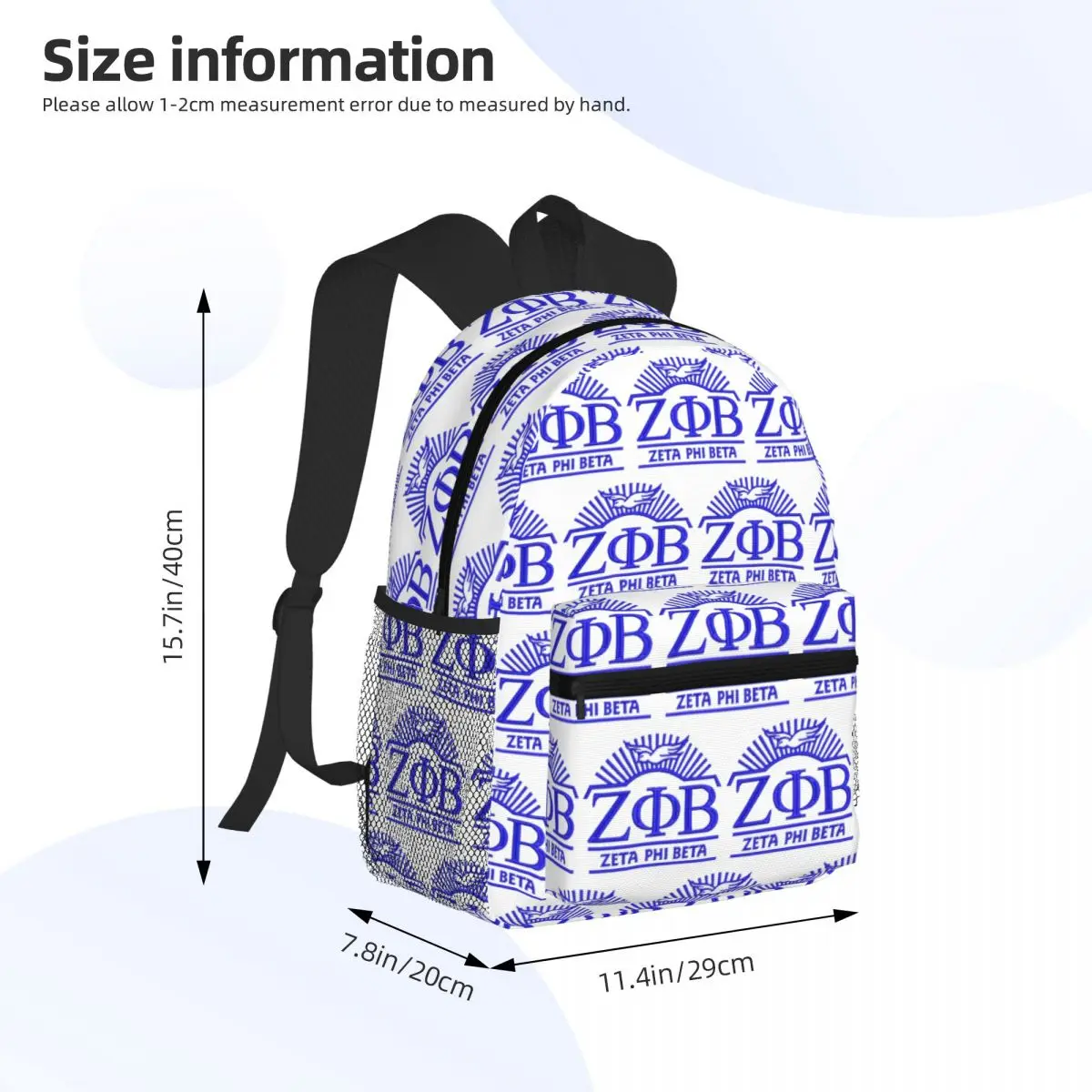 Mochila escolar Zeta Phi Beta  - Mens Fashion In 1920 avaliação e preço