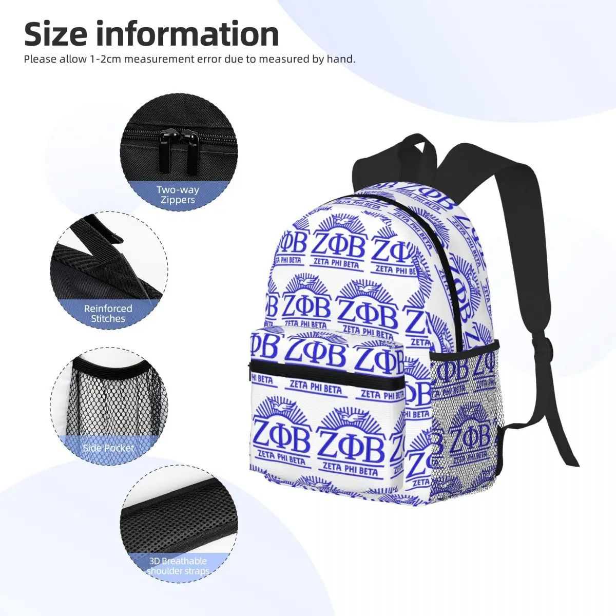 Mochila escolar Zeta Phi Beta  - Mens Fashion In 1920 avaliação e preço