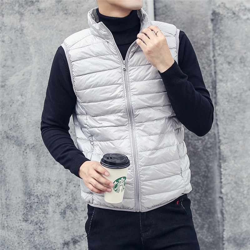 Casaco sem mangas masculino, c - Men'S Fashion Light Jacket avaliação e preço