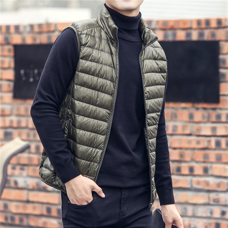 Casaco sem mangas masculino, c - Men'S Fashion Light Jacket avaliação e preço