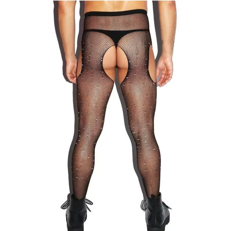Meias Masculinas de Rede com A - Men Fashion Rave avaliação e preço