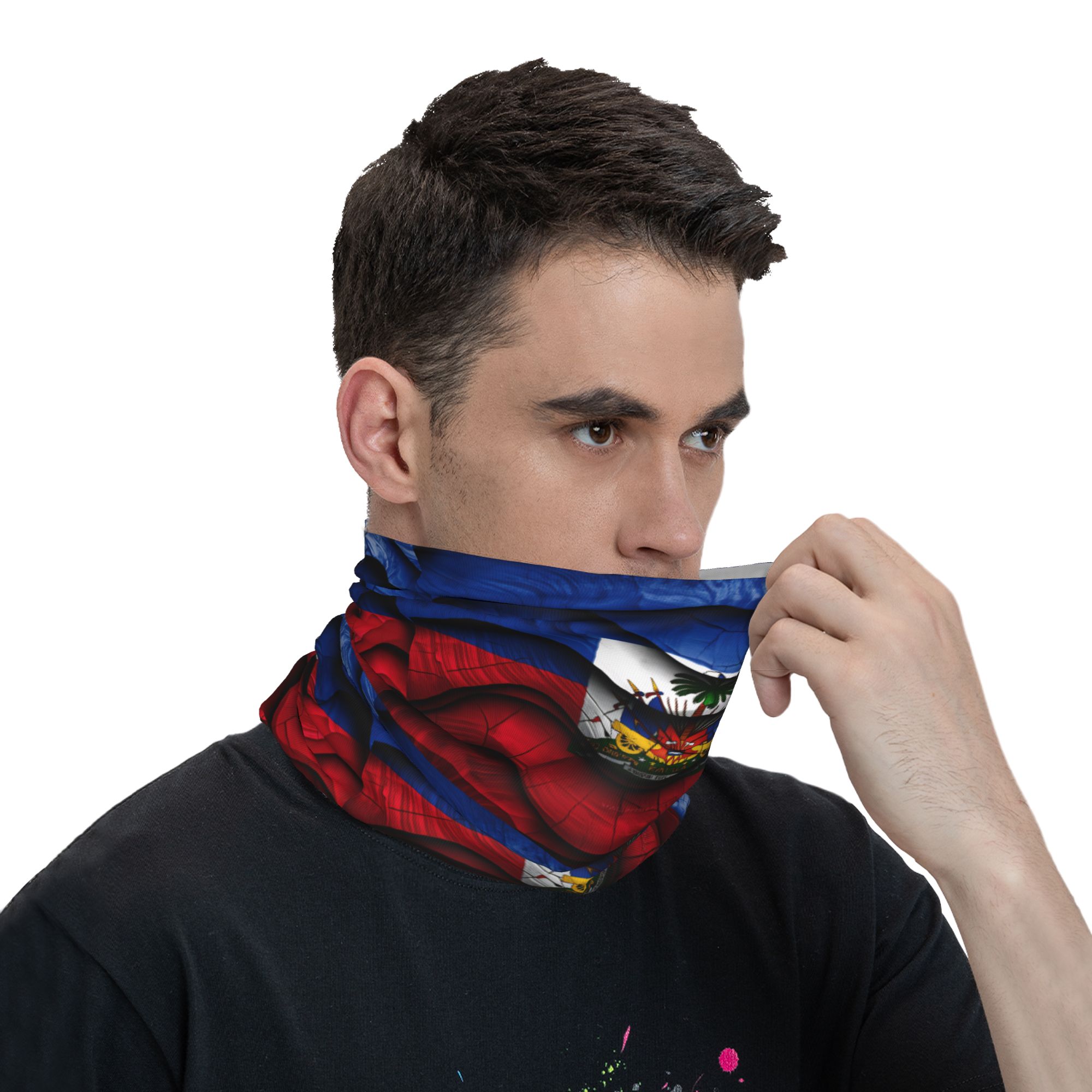Balaclava com bandeira do Hait - Men'S Fashion Rings avaliação e preço