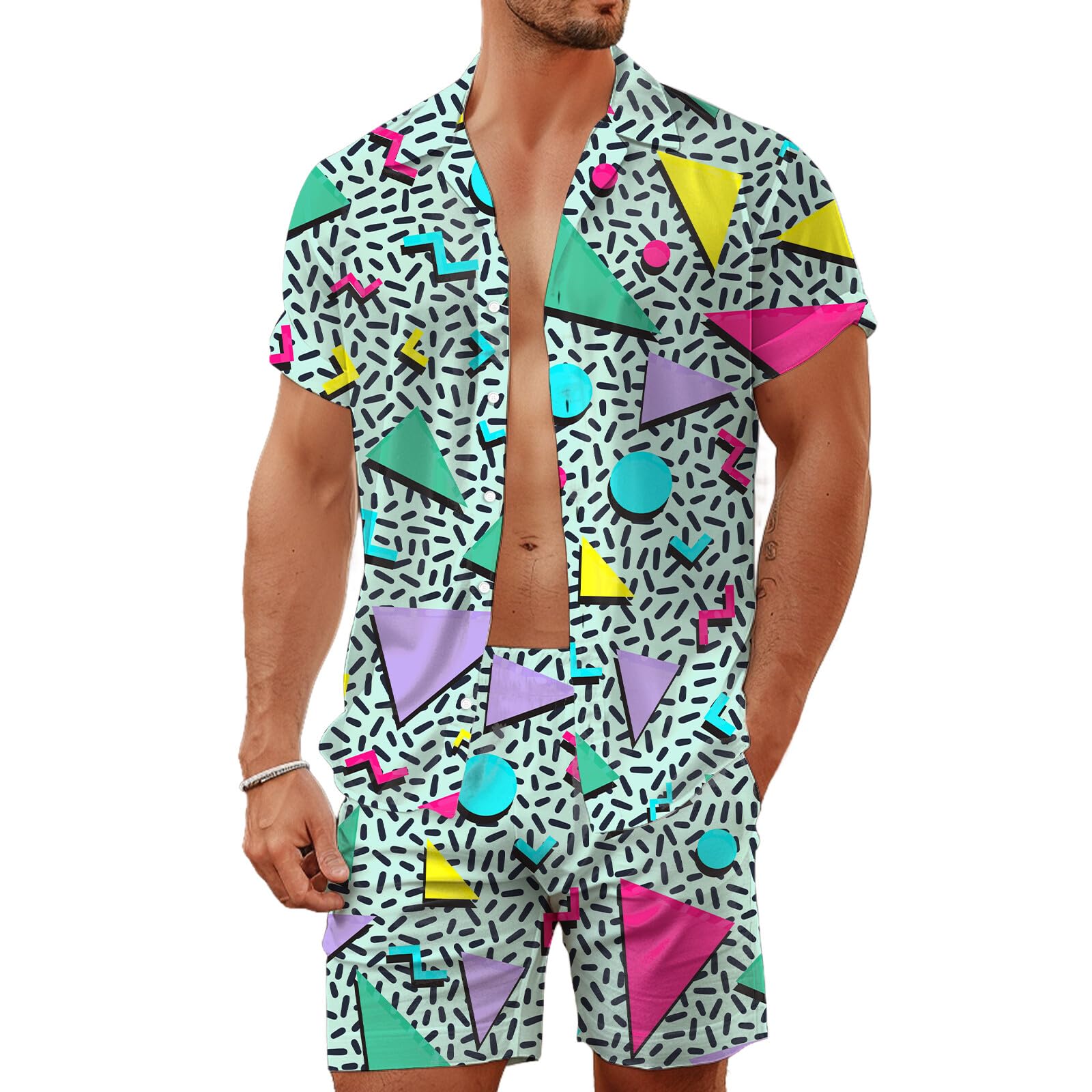 Conjunto de Camisa e Shorts Ma - Men'S Fashion Looks avaliação e preço