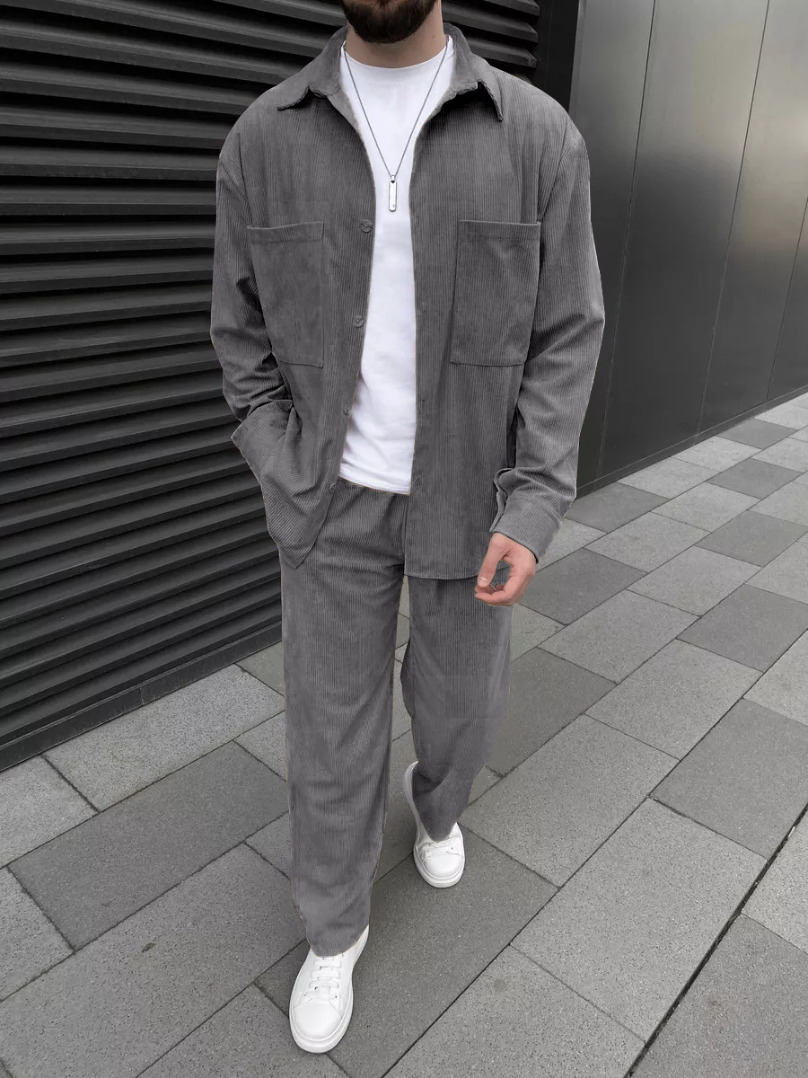 Conjunto Masculino de Corduroy - Men'S Fashion Looks avaliação e preço