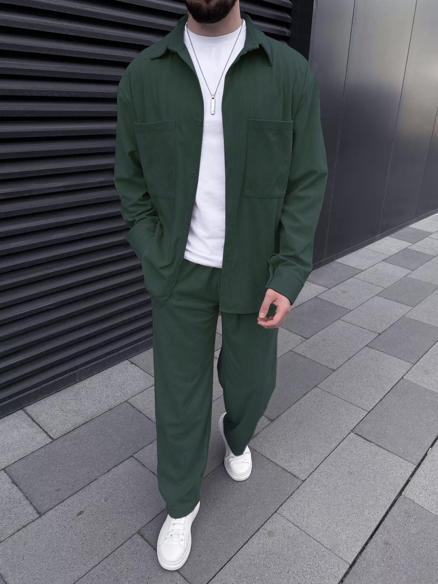 Conjunto Masculino de Corduroy - Men'S Fashion Looks avaliação e preço