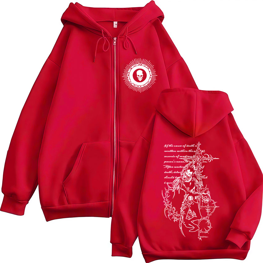 Moletom com Zíper Anime Death  - Men'S Fashion Light Jacket avaliação e preço