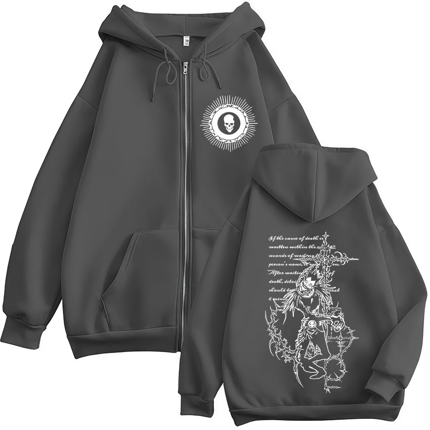 Moletom com Zíper Anime Death  - Men'S Fashion Light Jacket avaliação e preço