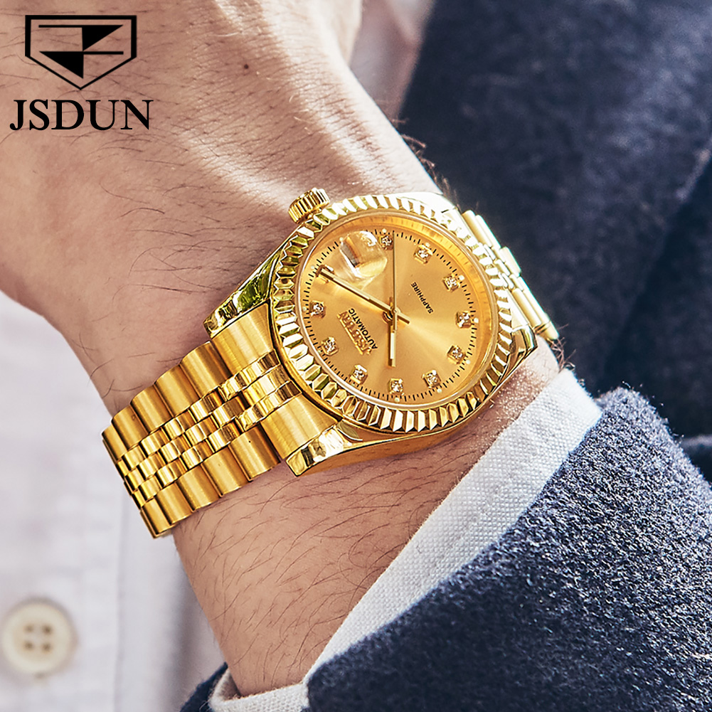 JSDUN-Relógio de Pulso Mecânic - Mens Fashion In 1920 avaliação e preço