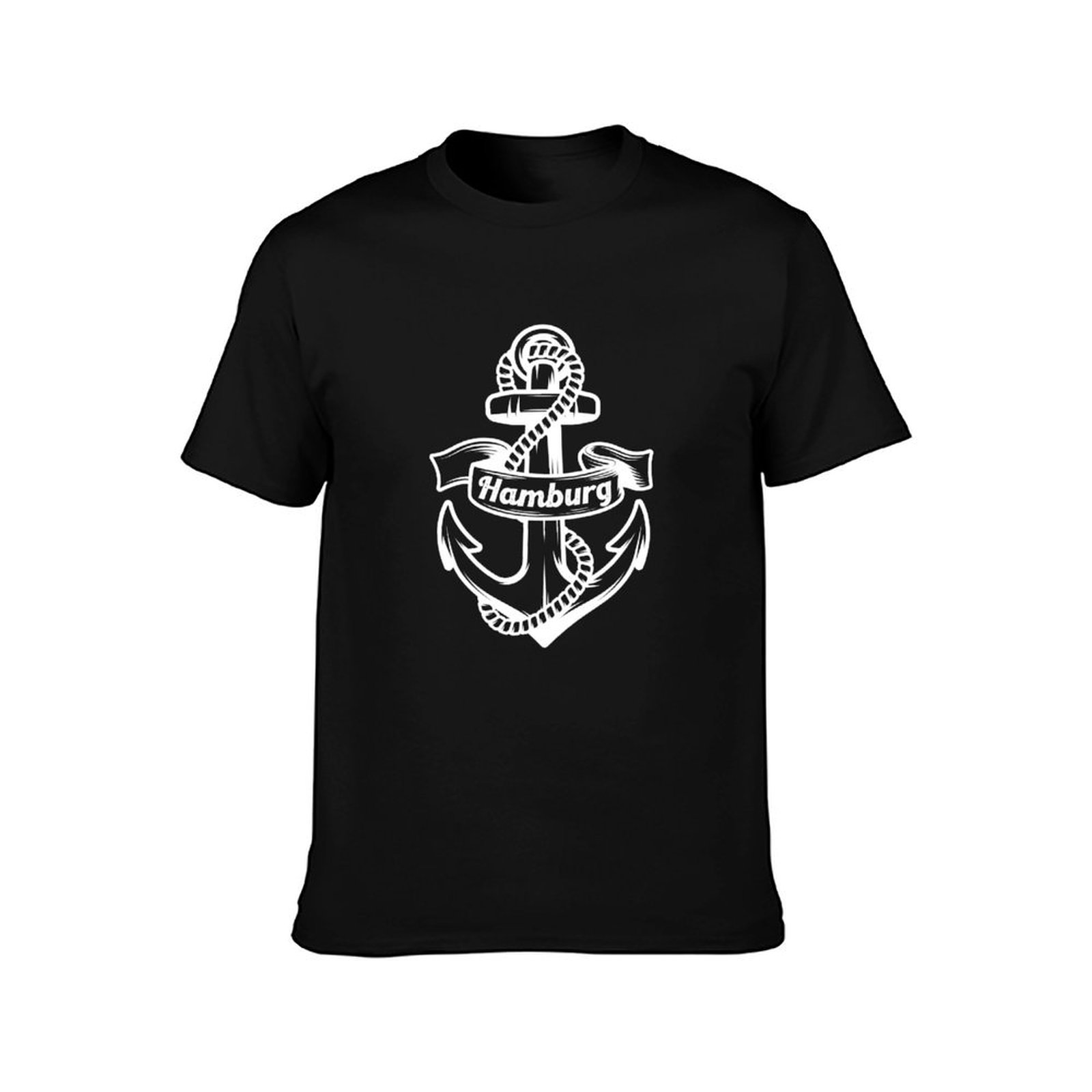 Camiseta Casual de Manga Curta - Men'S Fashion Hamburg avaliação e preço