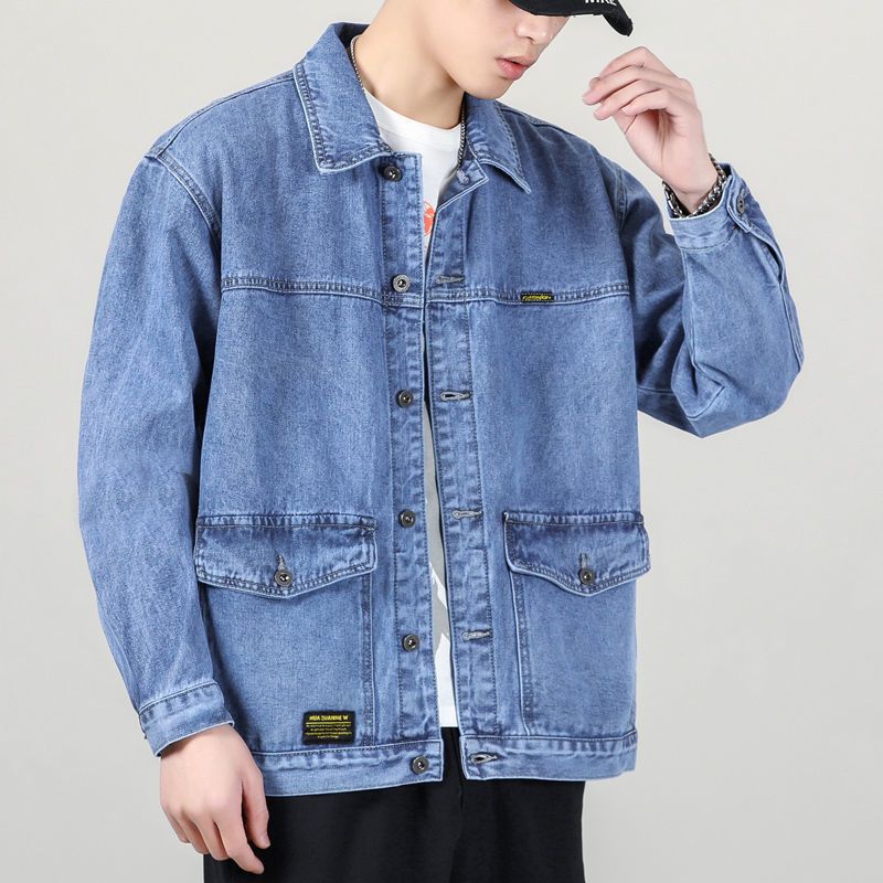 Jaqueta jeans masculina novo e - Men'S Fashion Light Jacket avaliação e preço