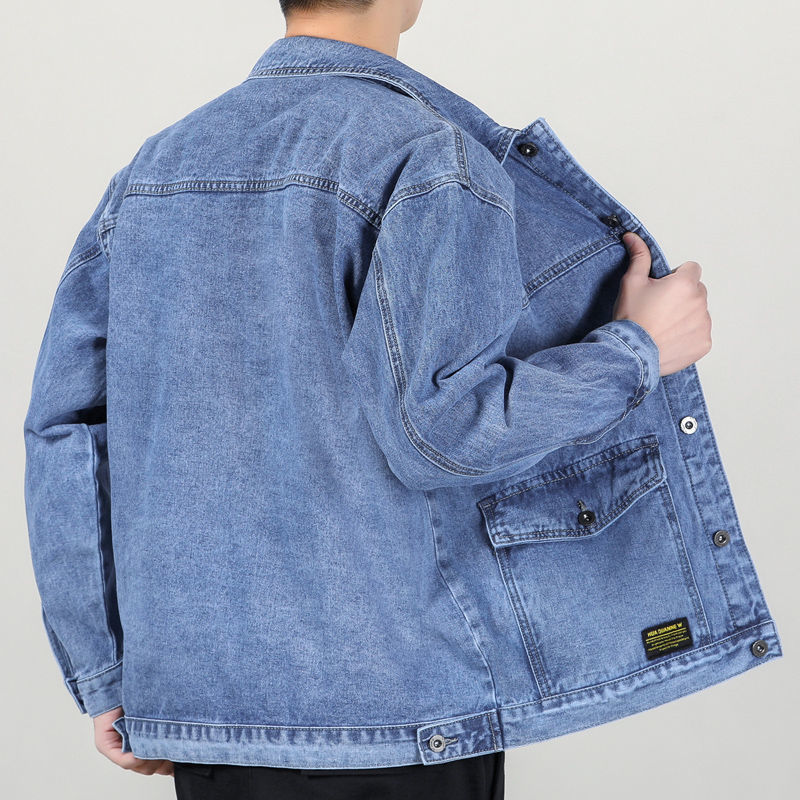 Jaqueta jeans masculina novo e - Men'S Fashion Light Jacket avaliação e preço
