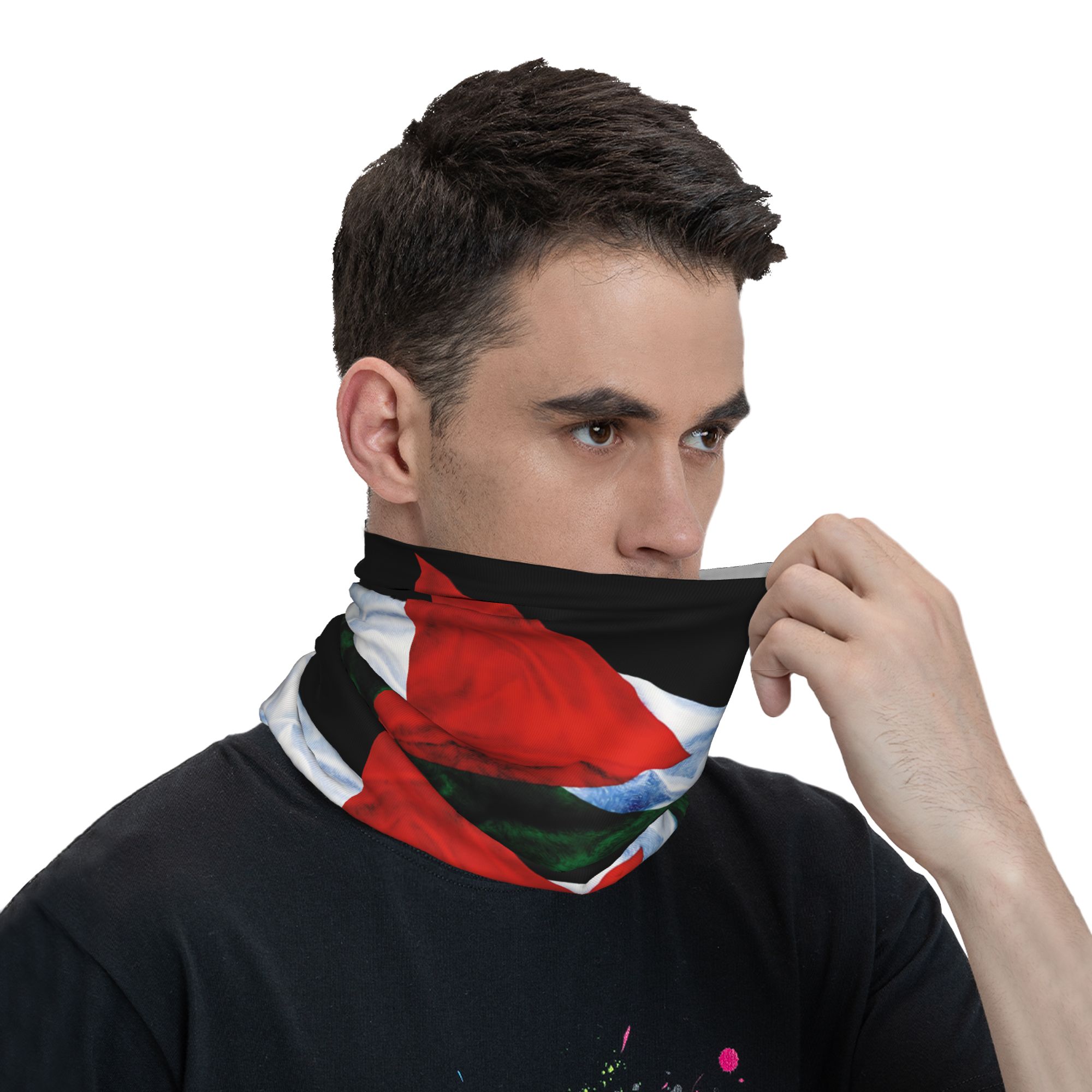 Bandana com a Bandeira da Pale - Men'S Fashion Rings avaliação e preço